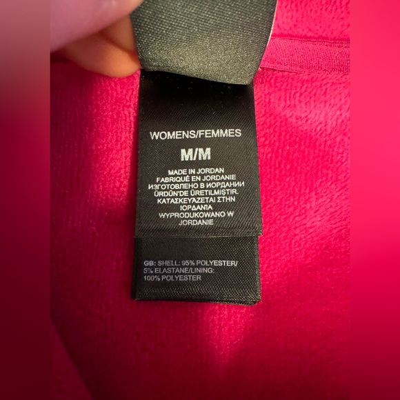 The North Face Full Zip Fuchsia Pink Fleece Zippered Pocket Jacket Womens Medium - Picture 7 of 7